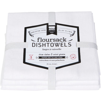 Floursack Cotton Dishtowels, Set of 3