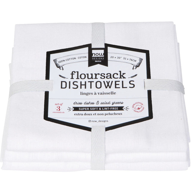 Floursack Cotton Dishtowels, Set of 3