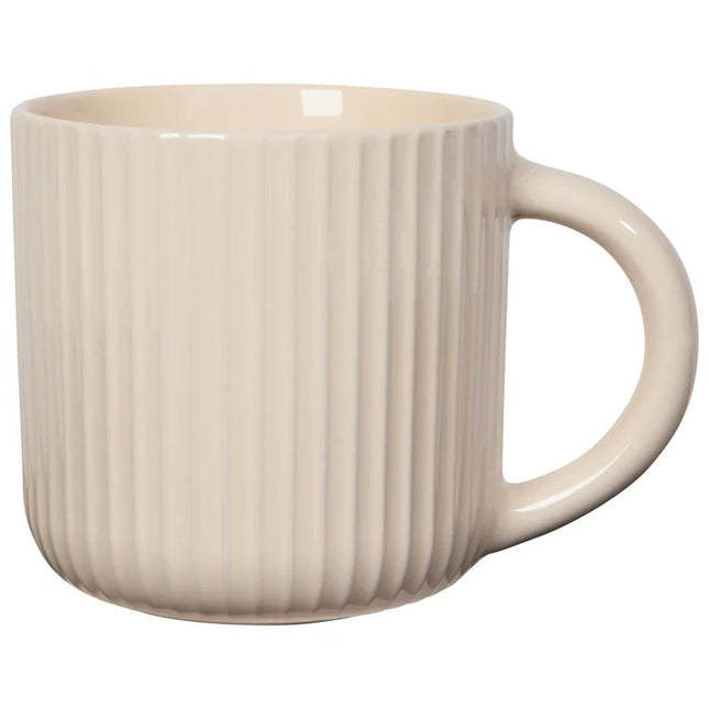 Stoneware Fluted Mug, 22oz