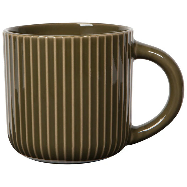 Stoneware Fluted Mug, 22oz