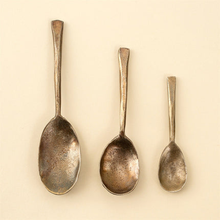 Forged Iron Spoons, Set of 3