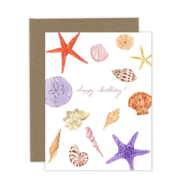 ALMEIDA ILLUSTRATIONS Happy Birthday Shells