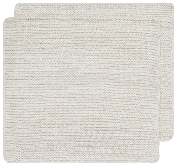 Cotton Knit Dishcloths, Set of 2