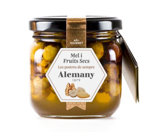 ALEMANY Honey With Nuts, 250g.
