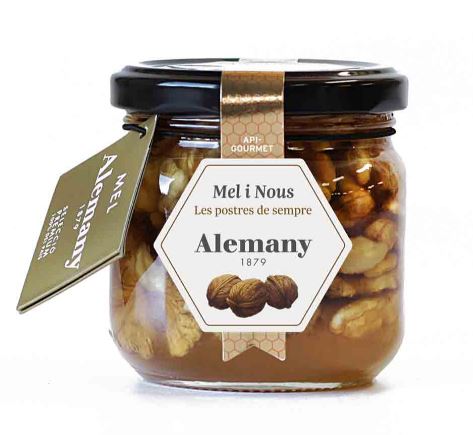 ALEMANY Honey With Nuts, 250g.
