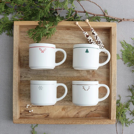 Winter Icons Matte Ceramic Mug