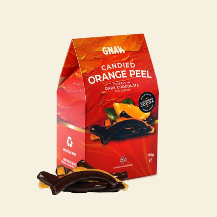 GNAW Dark Chocolate Candied Orange Peel, 175g
