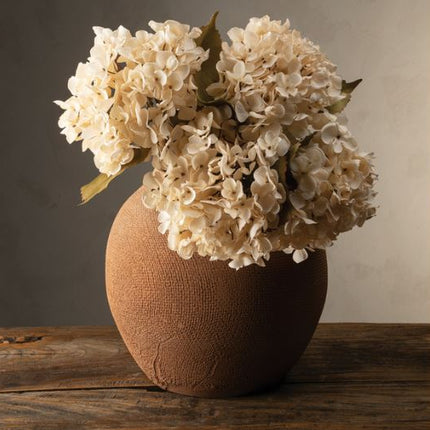Faux Cream Hydrangea, 18"
