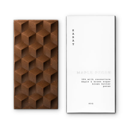 KARAT CHOCOLATE Maple Pecan Bar, 80g.