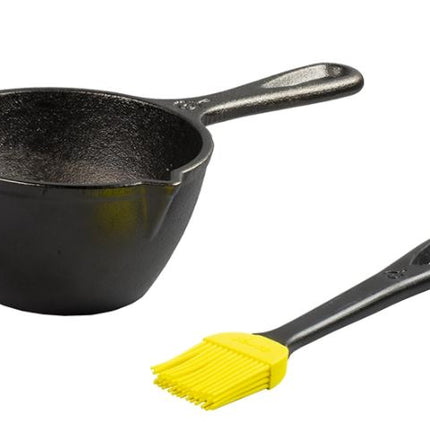 LODGE Cast Iron Melting Pot w/Brush