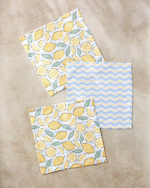 GEOMETRY Dishcloths, Set of 3
