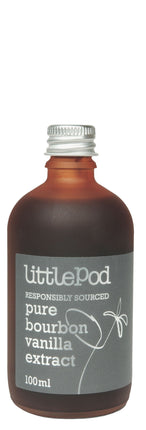LITTLE POD Pure Bourbon Vanilla Extract