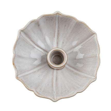 Lotus Stoneware Candle Holder