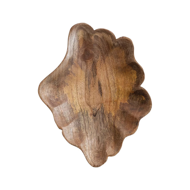 Mangowood Scalloped Platter