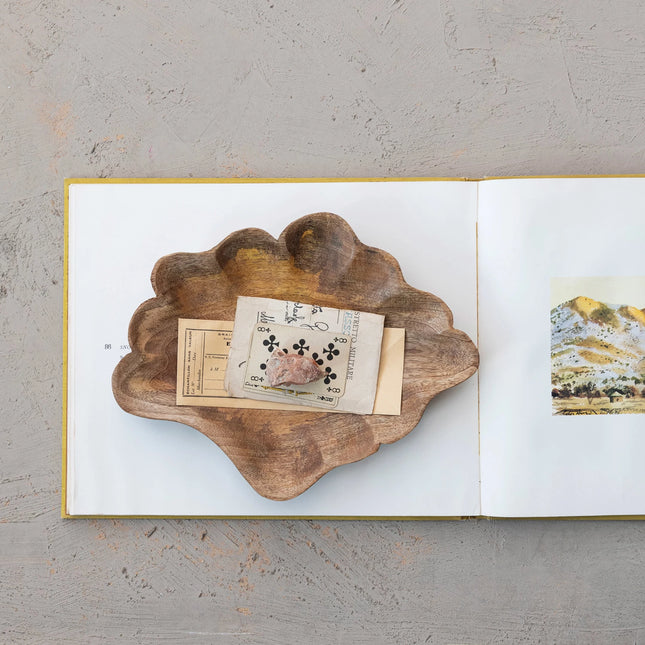 Mangowood Scalloped Platter