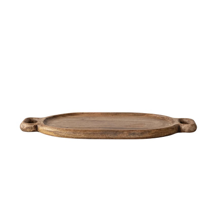 Mango Wood Tray w/Handles