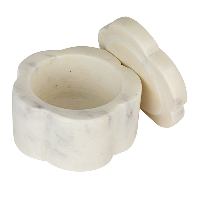 Marble Scalloped Stackable Pinch Pots