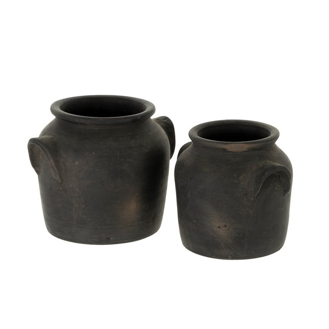 Milos Burnt Terracotta Urn