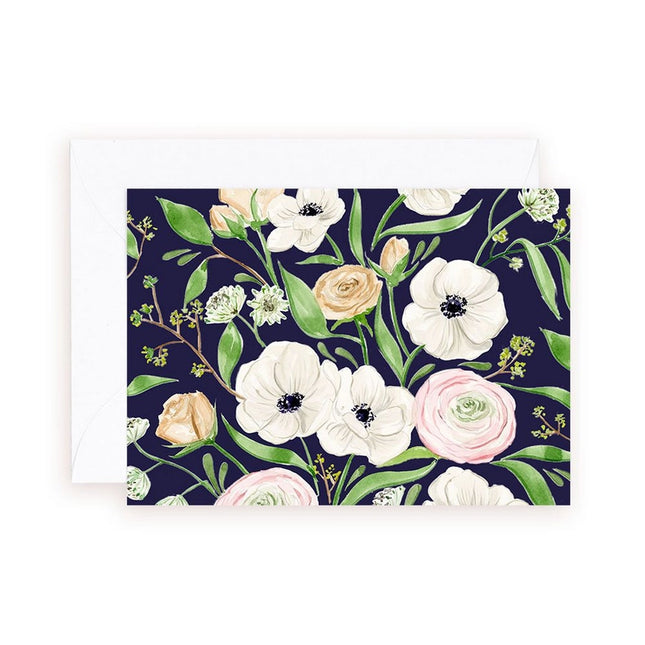 ALMEIDA ILLUSTRATIONS Anemones Blank (Mini Card)