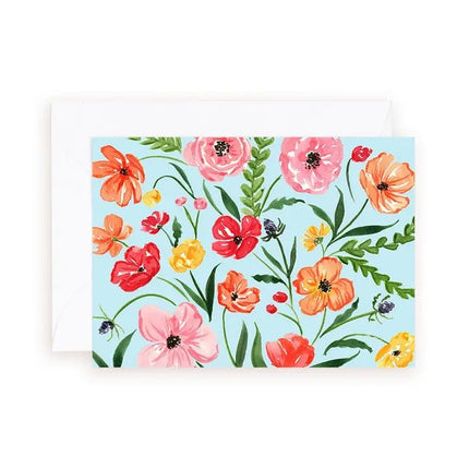 ALMEIDA ILLUSTRATIONS Poppies Florals (Mini Card)