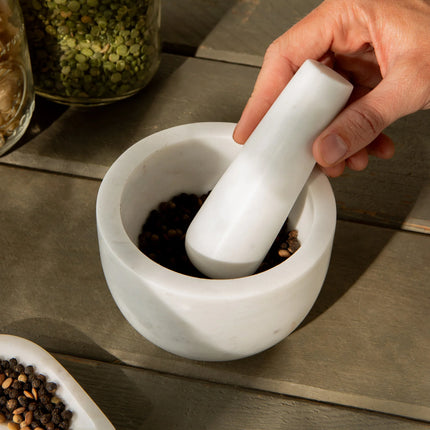 Marble Mortar & Pestle