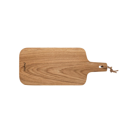CASAFINA Oak Serving Board w/Leather