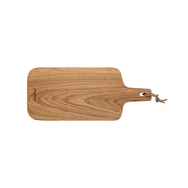 CASAFINA Oak Serving Board w/Leather
