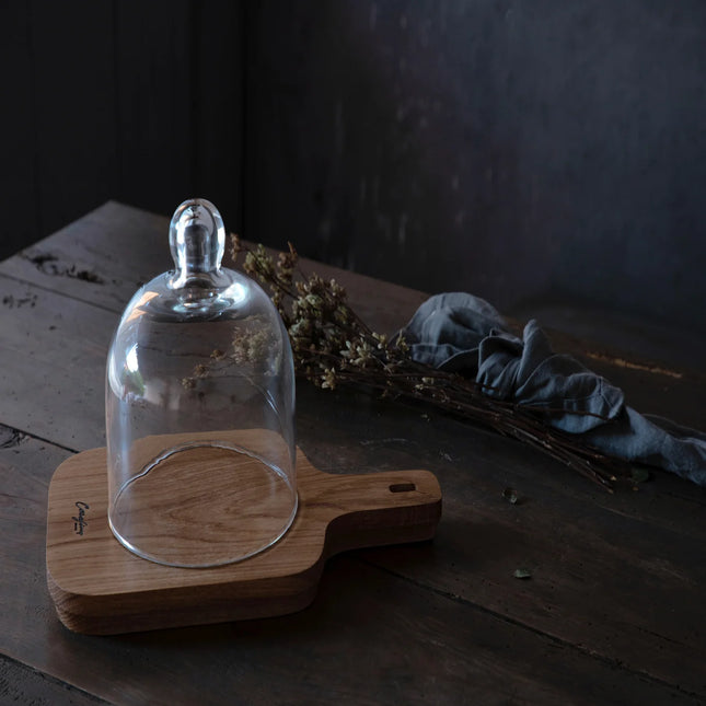 CASAFINA Oak Serving Board w/Leather