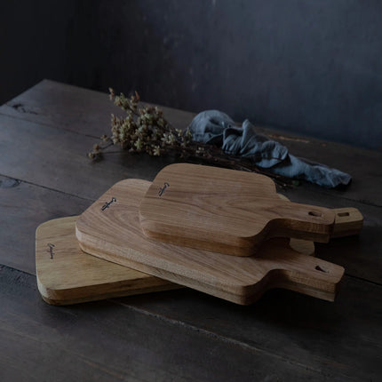CASAFINA Oak Serving Board w/Leather