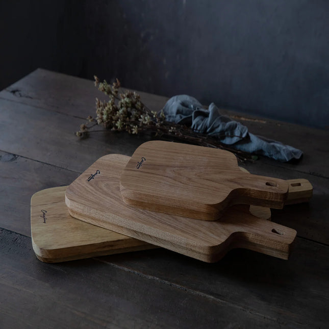 CASAFINA Oak Serving Board w/Leather