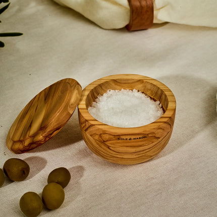 COLE & MASON Portobello Olive Wood Salt Keeper