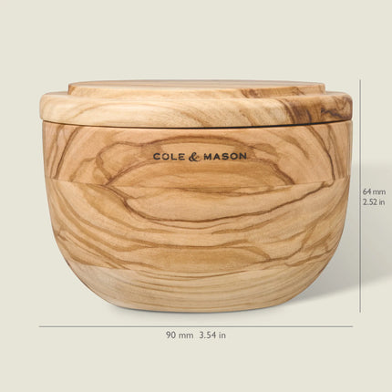 COLE & MASON Portobello Olive Wood Salt Keeper