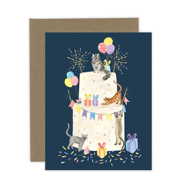 ALMEIDA ILLUSTRATIONS Party Cat Birthday!