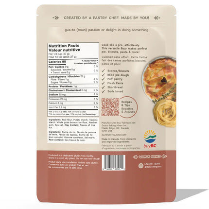 GUSTO Gluten-Free Pastry Scone & Pasta Flour