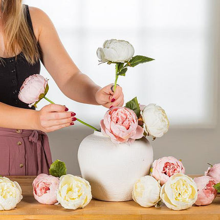 Faux Peony Bunch