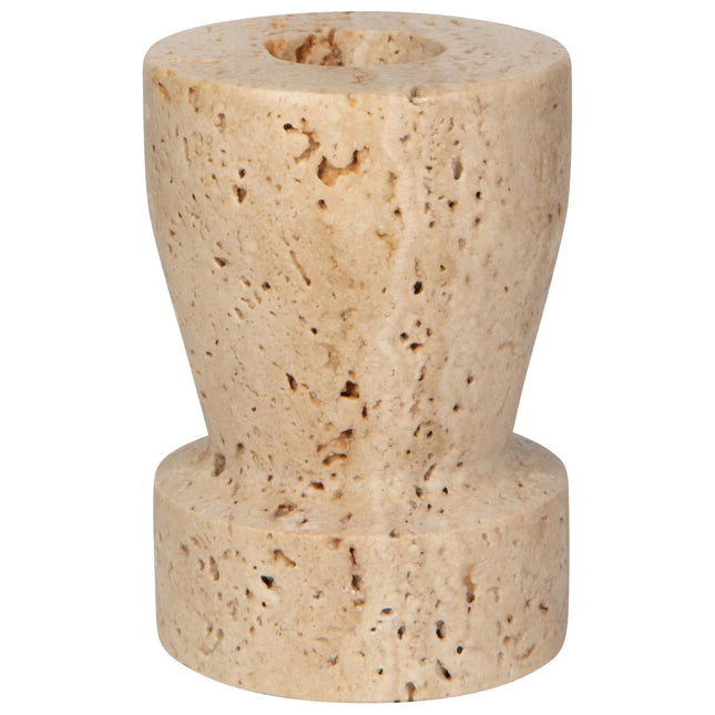 Petra Travertine Candleholder