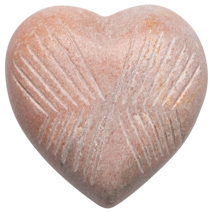 Pink Marble Carved Heart