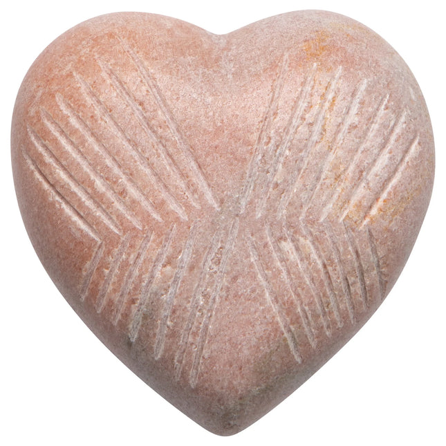 Pink Marble Carved Heart