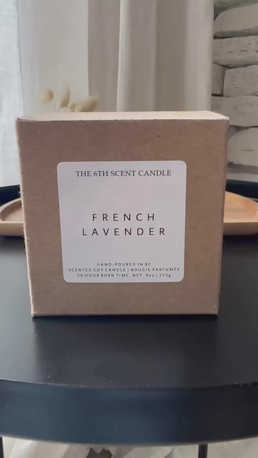 THE 6TH SCENT CANDLE French Lavender Soy Candle