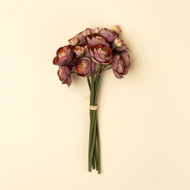 Faux Deep Pink Ranunculus