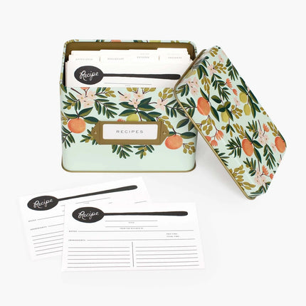 RIFLE PAPER CO. Recipe Card Tin