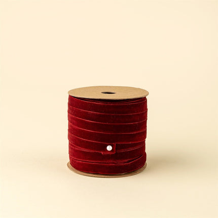 Velvet Ribbon on Spool, 10 meters