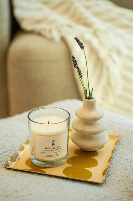 Ripple Paper Mache Bud Vase