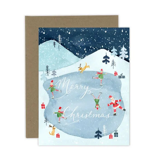 ALMEIDA ILLUSTRATIONS Santa's Christmas Ice Rink