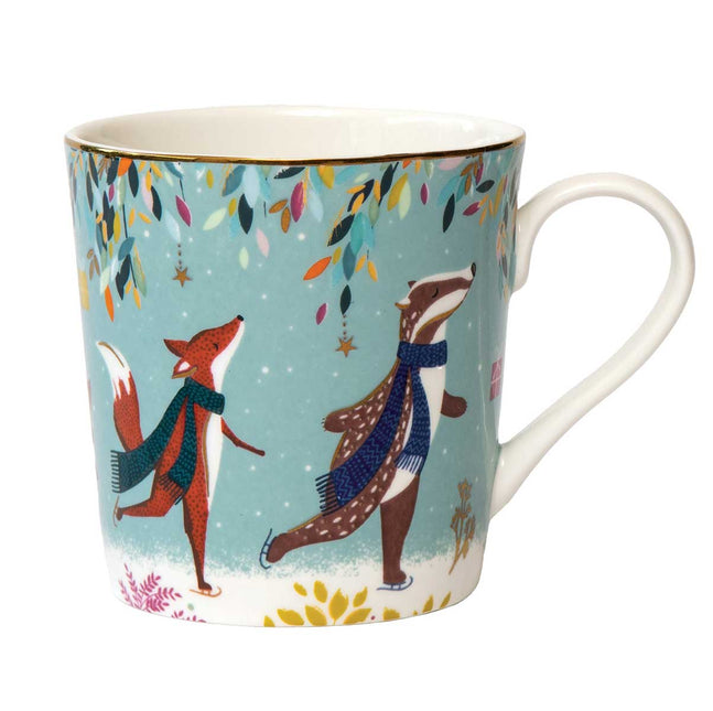 SARA MILLER Woodland Tales Boxed Christmas Mug