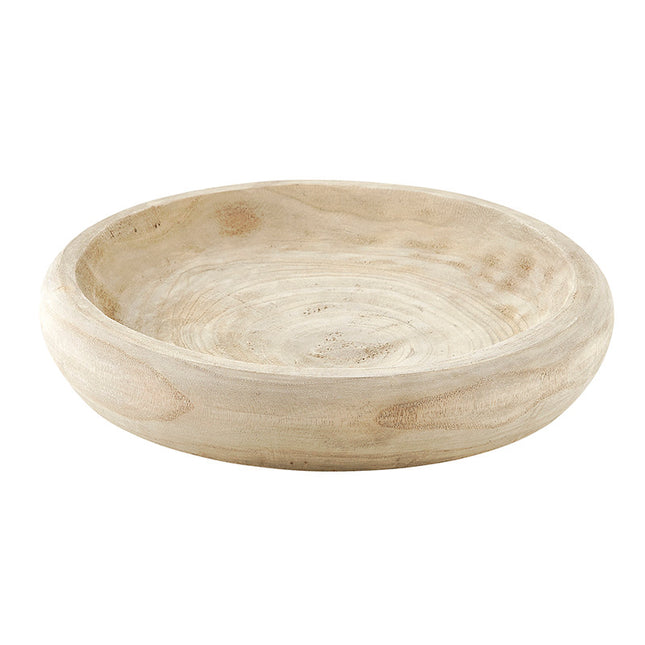 Paulownia Wood Shallow Bowl