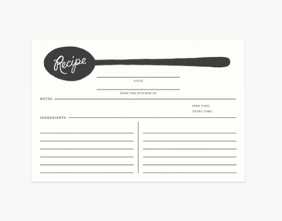 RIFLE PAPER CO. Recipe Card Refill