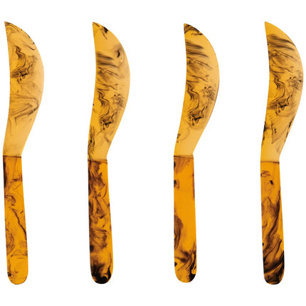 Resin Tortoise Spreaders, Set of 4