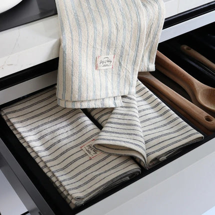 Ticking Stripe Cotton Stripe Tea Towel