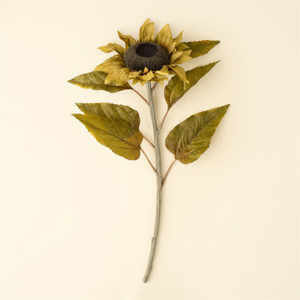 Faux Harvest Sunflower Stem